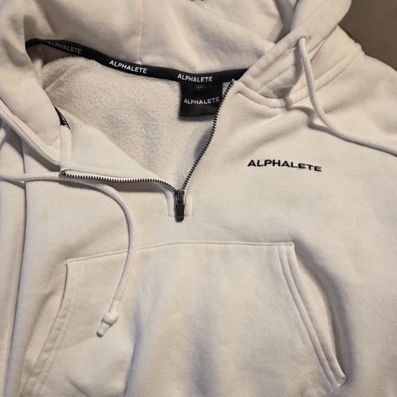 Alphalete White Cropped Hoodie - Picture 4 of 6